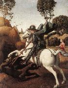 RAFFAELLO Sanzio St George and the Dragon oil on canvas